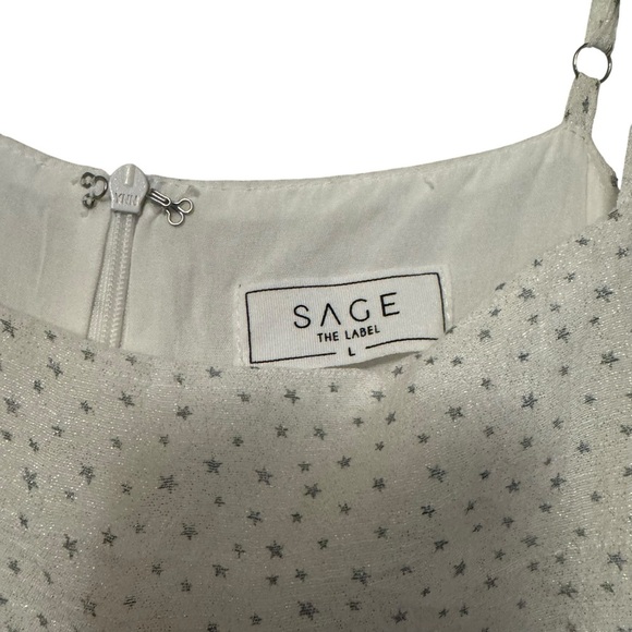 Sage The Label Star Print Wrap Mini Dress – Size L - Picture 5 of 6